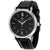 IWC Portofino Automatic Black Dial Black Leather Mens Watch 3565-02