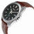 Seiko Black Dial Brown Leather Mens Watch SGEH49P2