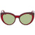 FerragamoTortose/Red Cat Eye Sunglasses SF891S TORTRD 53