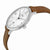 Fossil Jacqueline Silver Dial Tan Leather Strap Ladies Watch ES3708