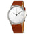 Skagen Jorn White Dial Brown Leather Mens Watch SKW6331