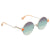 Fendi Purple-Green Gradient Round Ladies Sunglasses FF 0243/S VGV/QC 51