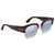 Tom Ford Blue Mirror Square Sunglasses FT0554-52X