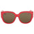 Gucci Red Glitter Square Sunglasses