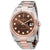 Rolex Datejust 41 Chocolate Diamond Dial Steel and 18K Everose Gold Oyster Mens Watch 126331CHDO