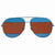 Dior Blue, Brown Mirror Aviator Sunglasses DIOR SPLIT 1/S 0Y4E