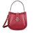 Michael Kors Lillie Medium Leather Shoulder Bag- Maroon