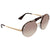 Prada Light Brown Grad Light Grey Round Sunglasses PR 52US C3O3D0 37