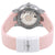 Ulysse Nardin Executive Dual Time Automatic Pink Mother Of Pearl Diamond Dial Ladies Rubber Watch 243-10B-3C-397