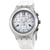 Swatch Elesilver White Dial Mens Chronograph Silicone Watch SVCK1007