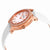 Charmex Eze White Dial White Leather Ladies Watch 6340