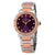 Bvlgari Bvlgari Automatic Purple Diamond Dial Steel and 18K Pink Gold Ladies Watch 102622