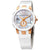 Ulysse Nardin Executive Dual Time Lady Mother of Pearl Dial Rubber Strap Automatic Ladies Watch 246-10-3-391