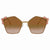 Fendi Metal Pink Stones Can Eye Sunglasses FF 0261/S 000/53 57