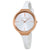 Calvin Klein Lively Silver Dial Ladies Rubber Watch K4U236K6