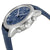 Omega De Ville Blue Dial Blue Leather Mens Watch 43113425103001