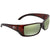 Costa Del Mar Blackfin Global Fit Green Mirror 580P Polarized Wrap Mens Sunglasses BL 10GF OGMP