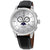 S Coifman Chronograph Silver Dial Black Leather Mens Watch SC0241