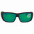 Costa Del Mar Cat Cay Green Mirror Polarized Plastic Rectangular Sunglasses AT 01 OGMGLP