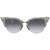 Fendi Iridia Grey Shaded Cat Eye Ladies Sunglasses FF 0041/S 27C52FU