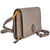 Tory Burch McGraw Flat Wallet Cross-Body- Silver Maple