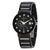 Bulova Mens Diamond Accented Black Dial Black Ion-plated Watch 98D109