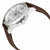 Longines Conquest Silver Dial Brown Leather Mens Watch L37604765
