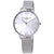 Olivia Burton Big Silver Dial Stainless Steel Mesh Ladies Watch OB16BD104