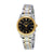 Seiko Core Solar Black Dial Two-tone Ladies Watch SUT166