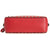 Valentino Small Calfskin Leather Rockstud Crossbody- Red