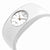 Calvin Klein Gloss White Enamel Dial Large Cuff Ladies Watch K6003101