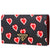 Prada Heart-Print Wallet- Black/Red