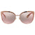 Kate Spade Gray Rose Gold Cat Eye Ladies Sunglasses GENICES-00000J-57