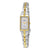 Seiko Solar Quartz White Dial Two-Tone Ladies Watch SUP272