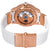 Ulysse Nardin Diver 18kt Rose Gold White Mother of Pearl Diamond Dial Automatic Ladies Watch 3202-190-3C/10.10