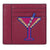 Tory Burch Martini Applique Square Card Case - Imperial Garnet