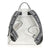Michael Kors Rhea Medium Pebbled Leather Backpack - Optic White / Black
