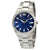 Bulova Classic Blue Dial Stainless Steel Mens Watch 96B220