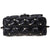 Valentino Rockstud Quilted Shoulder Bag- Black