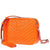 Tory Burch Fleming Chevron Camera Bag- Orange Juice