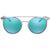 Michael Kors Grayton Teal Mirror Round Ladies Sunglasses MK1030 113725 52