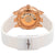 Ulysse Nardin Executive Dual Time Lady 18kt Rose Gold and Ceramic Brown Dial Rubber Strap Automatic Ladies Watch 246-10-3-30-05