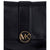 Michael Kors Lillie Medium Leather Messenger Bag- Black