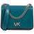 Michael Kors Mott Leather Crossbody- Teal