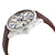 S Coifman Light Champagne  Dial Brown Leather Mens Watch SC0169