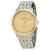 Omega DeVille Prestige Steel & 18kt Yellow Gold Champagne Dial Unisex Watch 42420372008001