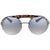 Prada ABSOLUTE ORNATE Light Blue Silver Shaded Round Ladies Sunglasses PR 52US 23C5R0 37
