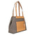 Michael Kors Meredith Signature Logo Print Tote - Brown/Acorn
