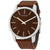 Calvin Klein City Brown Dial Brown Leather Mens Watch K2G211GK