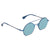 Fendi Eyeline Blue Mirror Round Ladies Sunglasses FF 0291/S PJP/3J 48